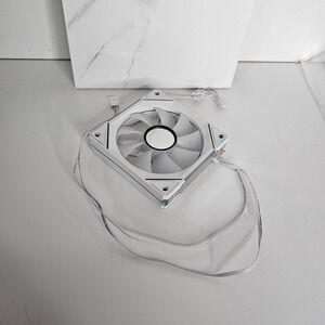 ASiAHORSE White 120mm‎ PC Computer Case Fan RGB Lighting DC 12V WORKS